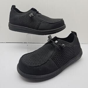 Larnmern Work Women’s Size 7.5 Steel Toe Slip On Shoes Safety Comfort Footwear